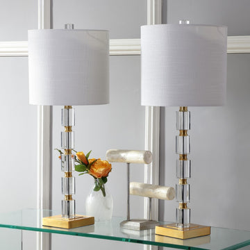 Claire 28.5" Crystal LED Table Lamp - JONATHAN Y
